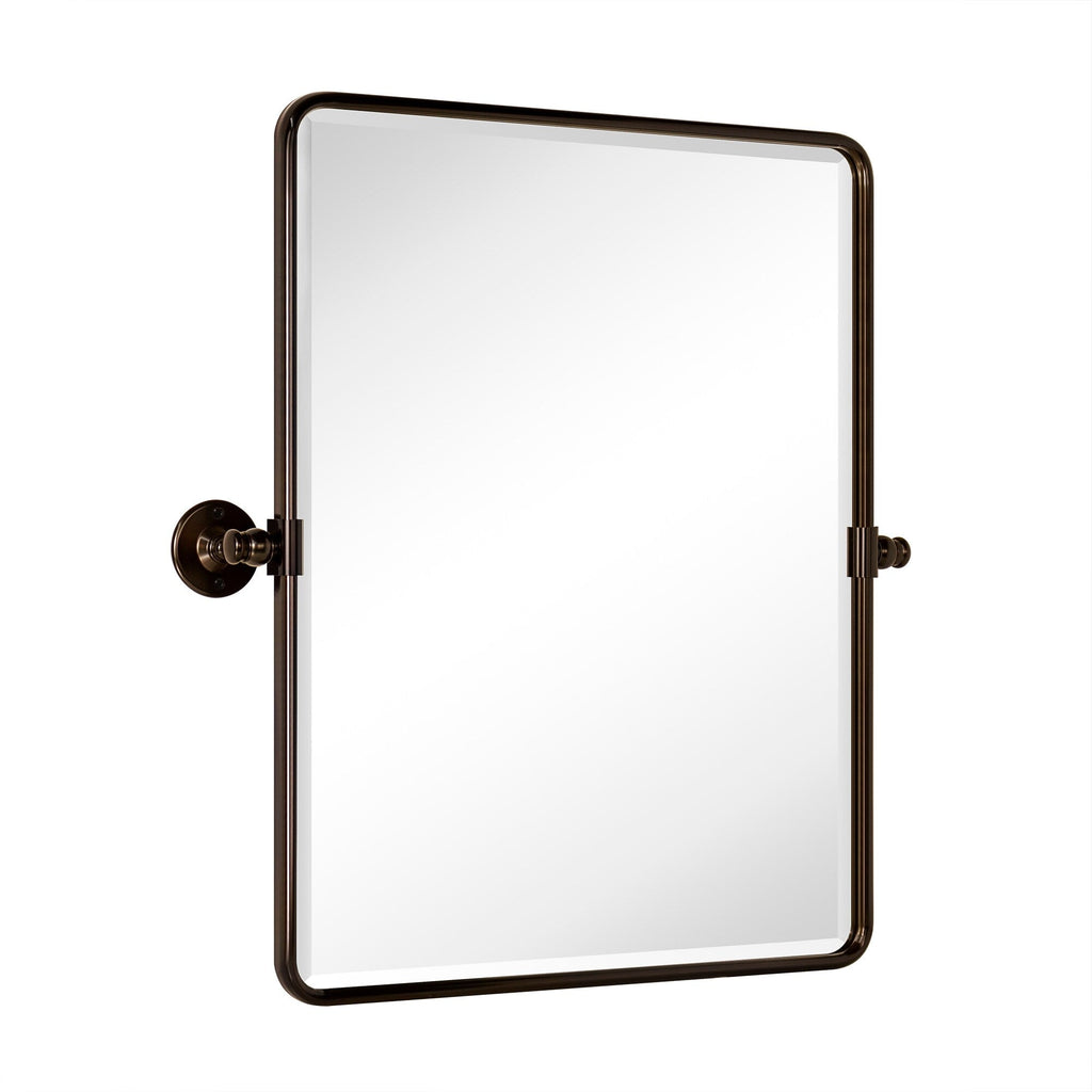Miroirs muraux verticaux rectangulaires en métal TEHOME Woodvale