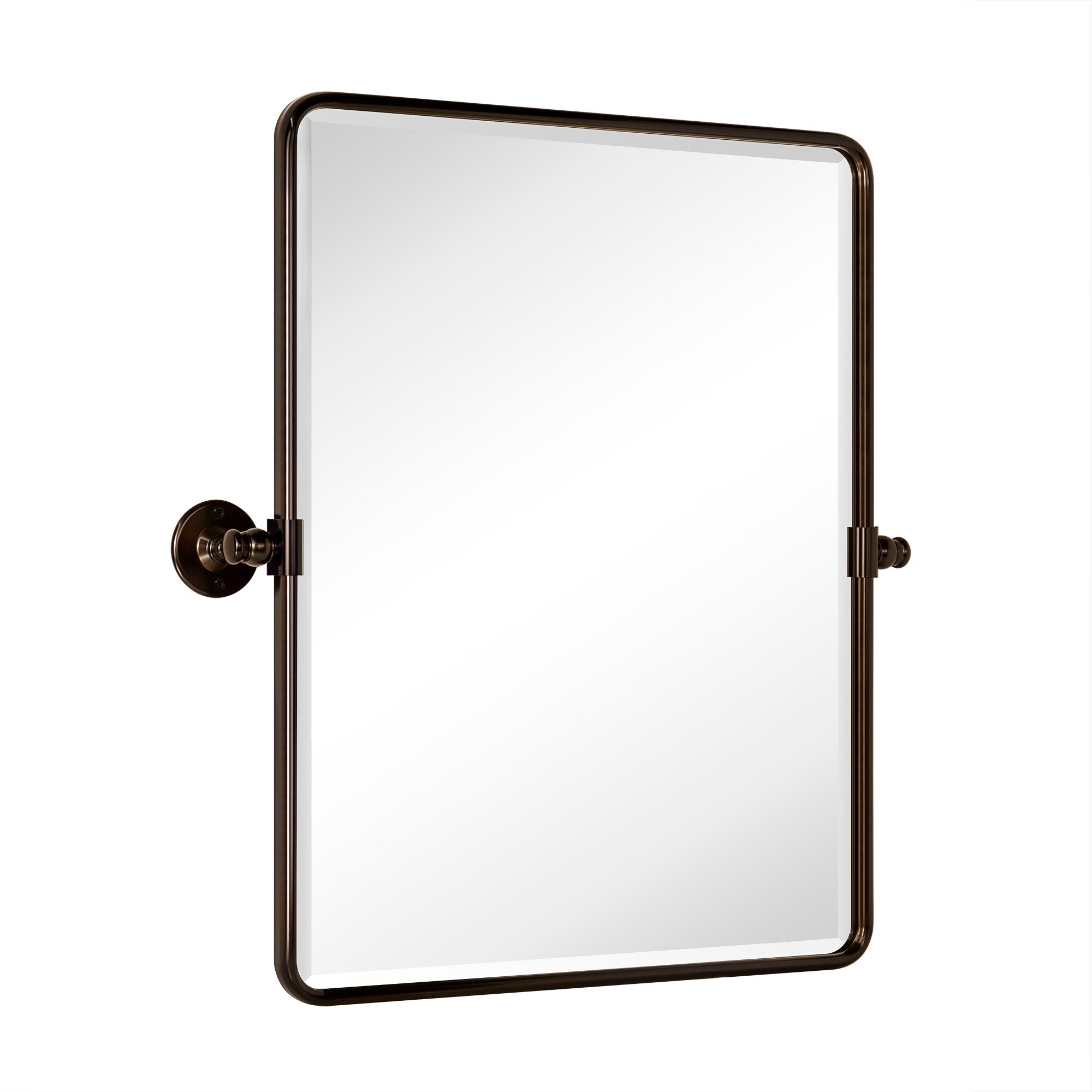 Miroirs muraux verticaux rectangulaires en métal TEHOME Woodvale