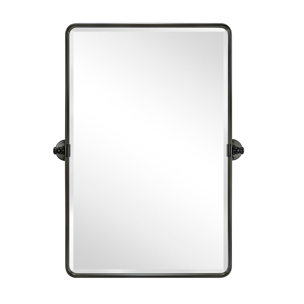 Miroirs muraux verticaux rectangulaires en métal TEHOME Woodvale