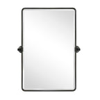 Miroirs muraux verticaux rectangulaires en métal TEHOME Woodvale