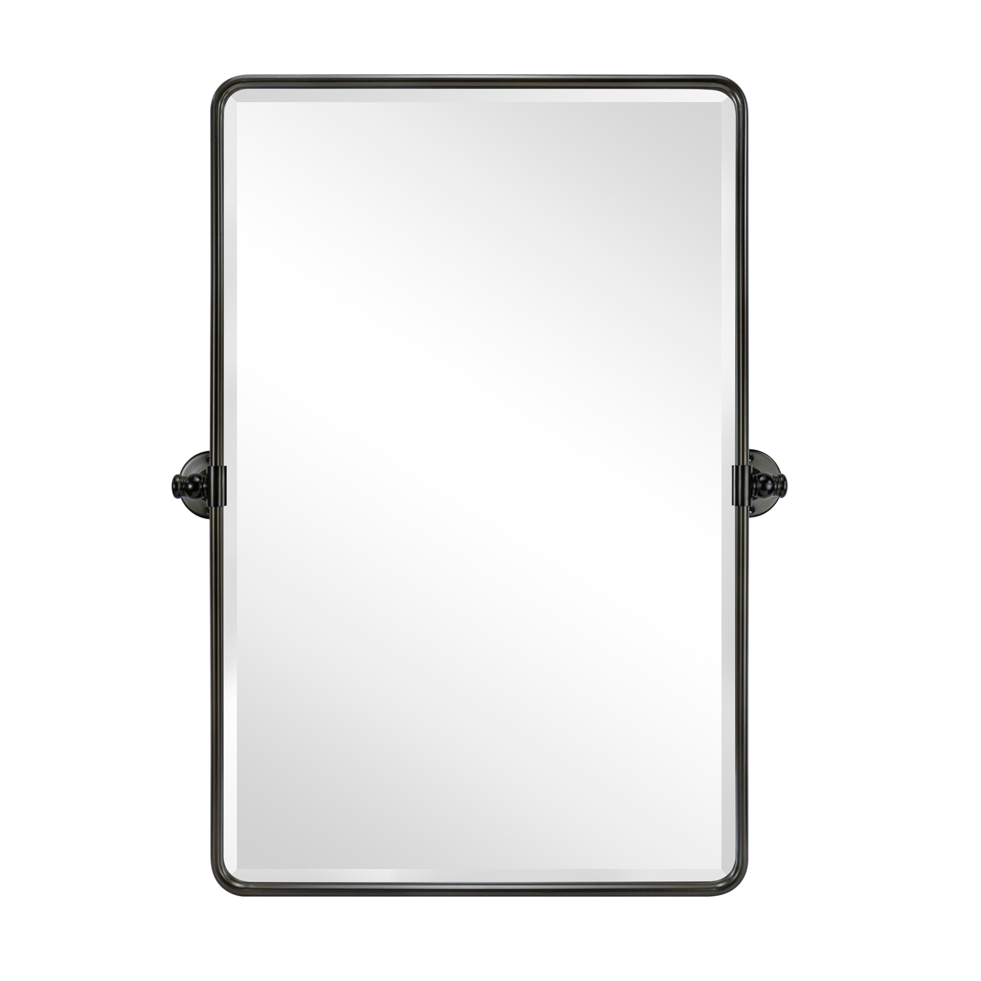 Miroirs muraux verticaux rectangulaires en métal TEHOME Woodvale