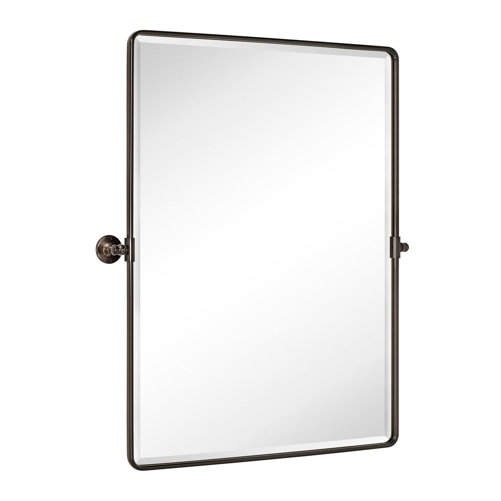 Miroirs muraux verticaux rectangulaires en métal TEHOME Woodvale