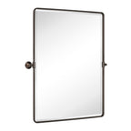 Miroirs muraux verticaux rectangulaires en métal TEHOME Woodvale
