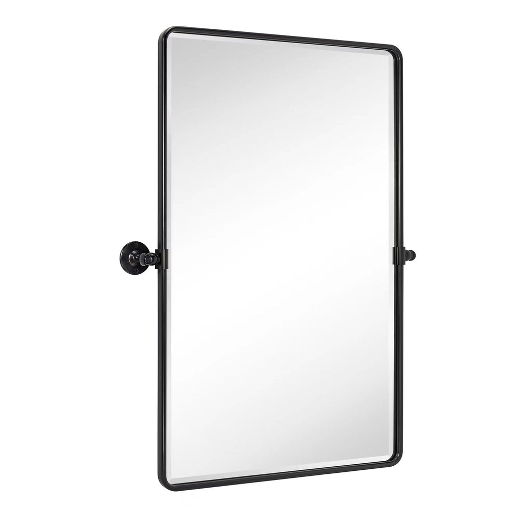 Miroirs muraux verticaux rectangulaires en métal TEHOME Woodvale