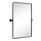 Miroirs muraux verticaux rectangulaires en métal TEHOME Woodvale