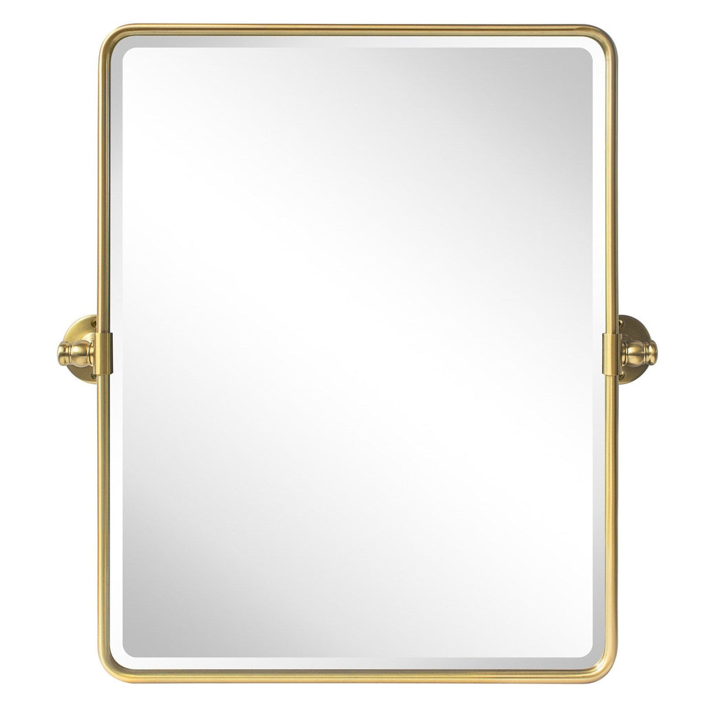 Miroirs muraux verticaux rectangulaires en métal TEHOME Woodvale