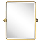 Miroirs muraux verticaux rectangulaires en métal TEHOME Woodvale