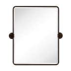 Miroirs muraux verticaux rectangulaires en métal TEHOME Woodvale