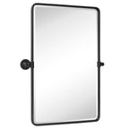 Miroirs muraux verticaux rectangulaires en métal TEHOME Woodvale