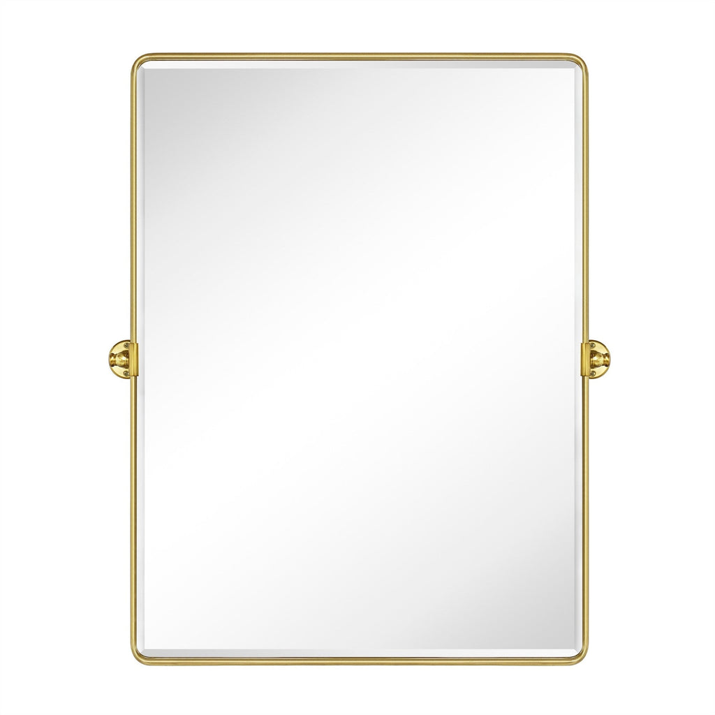 Miroirs muraux verticaux rectangulaires en métal TEHOME Woodvale
