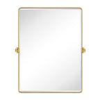 Miroirs muraux verticaux rectangulaires en métal TEHOME Woodvale