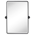Miroirs muraux verticaux rectangulaires en métal TEHOME Woodvale