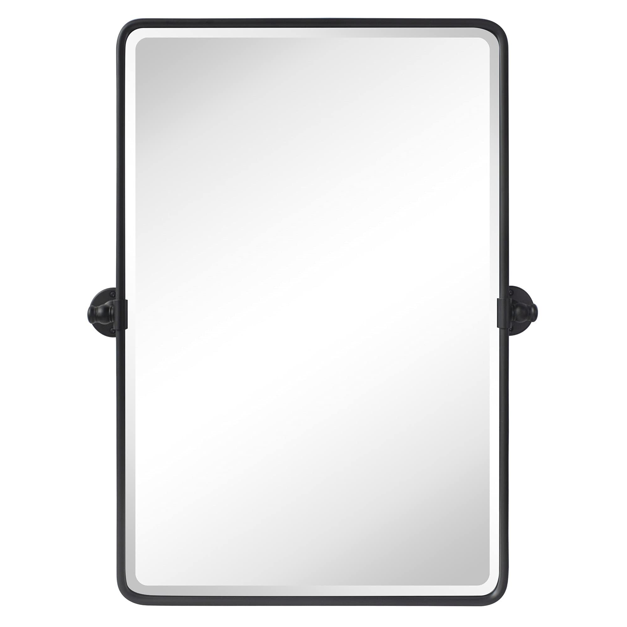 Miroirs muraux verticaux rectangulaires en métal TEHOME Woodvale