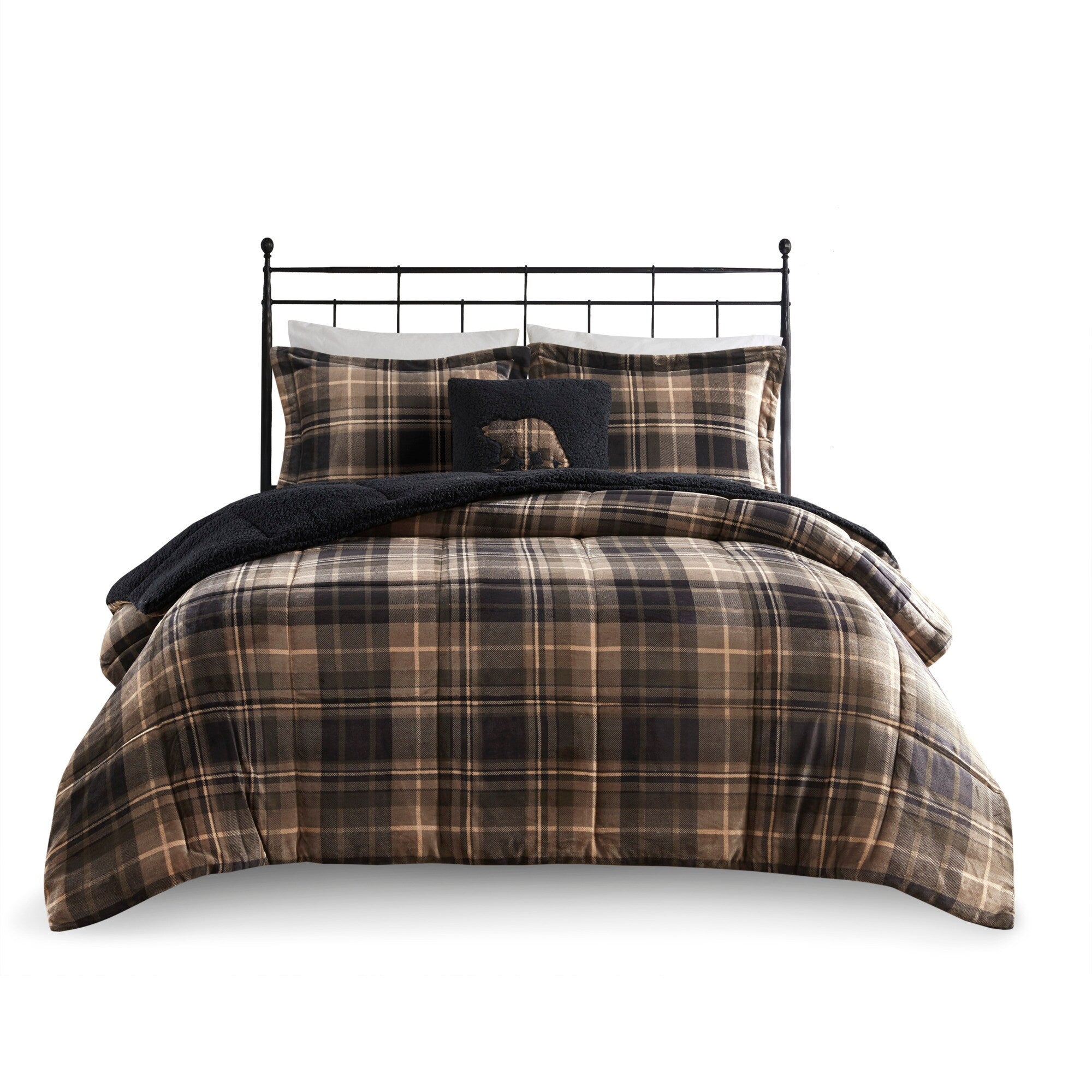 Parure de couette Woolrich Alton en duvet synthétique et sherpa