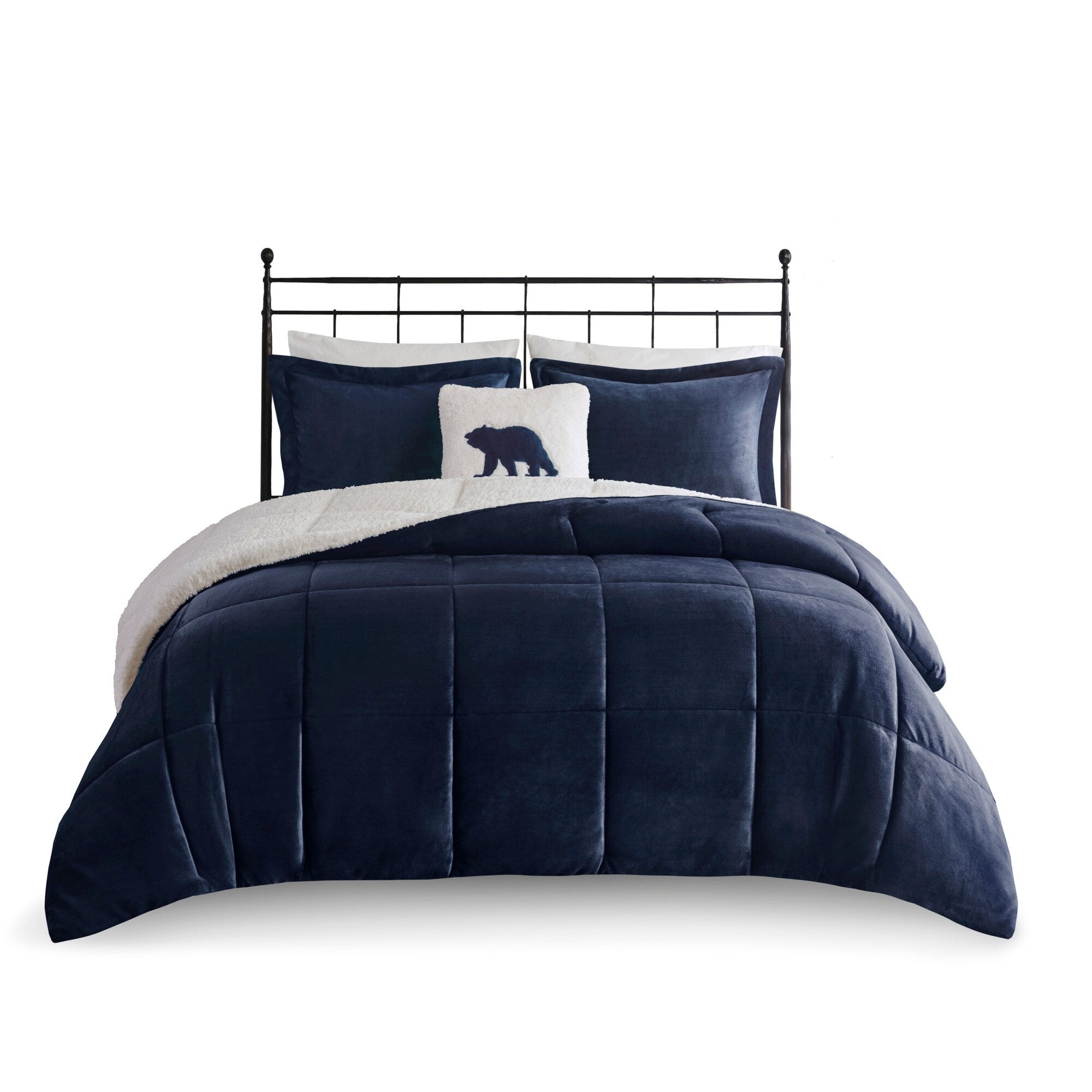 Parure de couette Woolrich Alton en duvet synthétique et sherpa