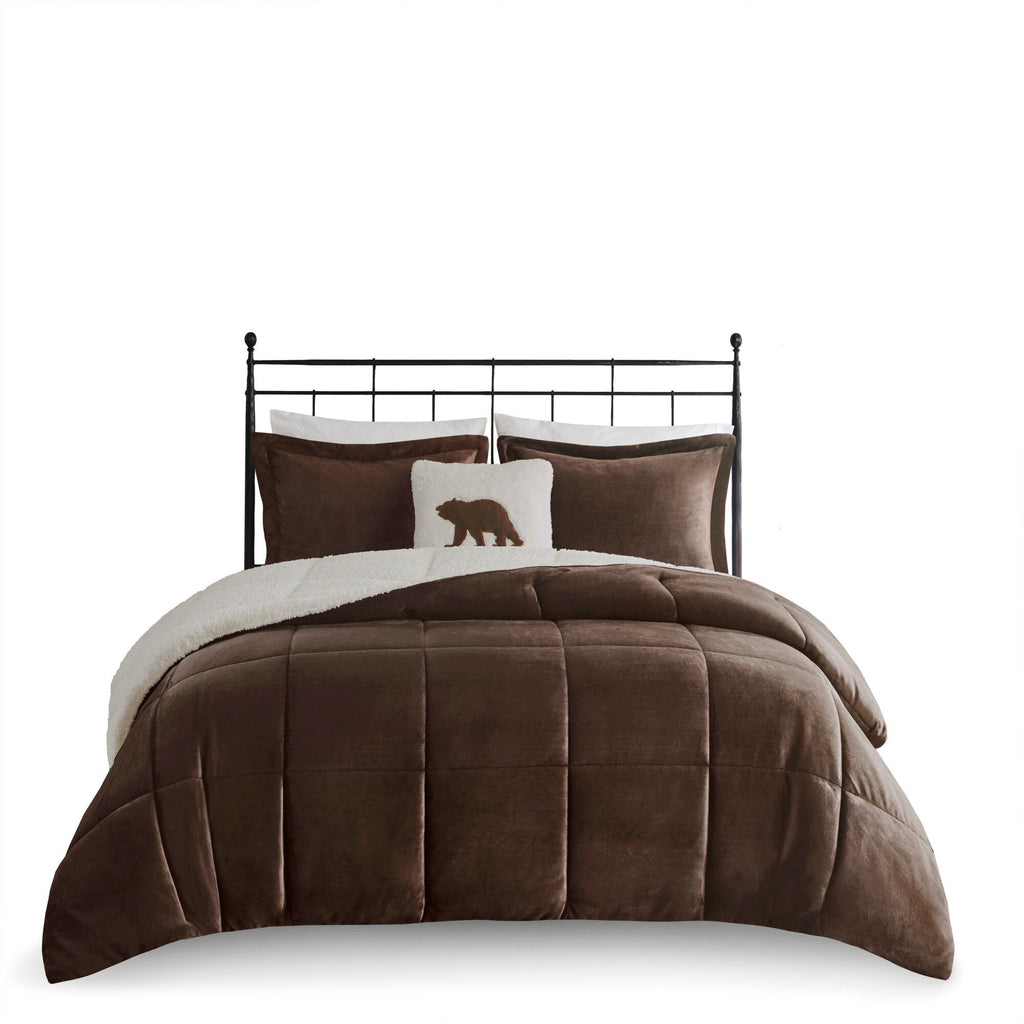 Parure de couette Woolrich Alton en duvet synthétique et sherpa