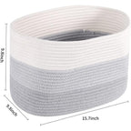 Lot de 3 paniers de rangement tissés