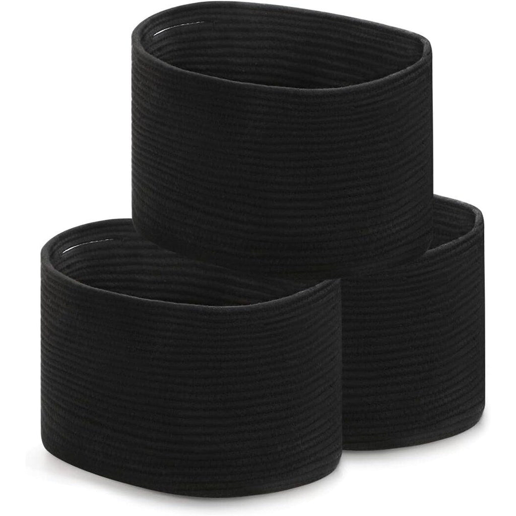 Lot de 3 paniers de rangement tissés