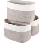 Lot de 3 paniers de rangement tissés