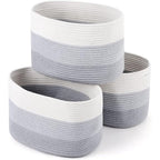 Lot de 3 paniers de rangement tissés