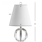 Lampe de table Goddard 16 boules de cristal/métal à LED, par JONATHAN Y