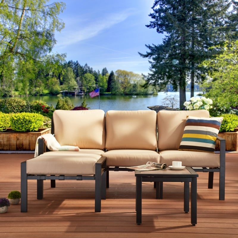 Patio Festival X-Back 5-Piece Outdoor Sofa Seating Set