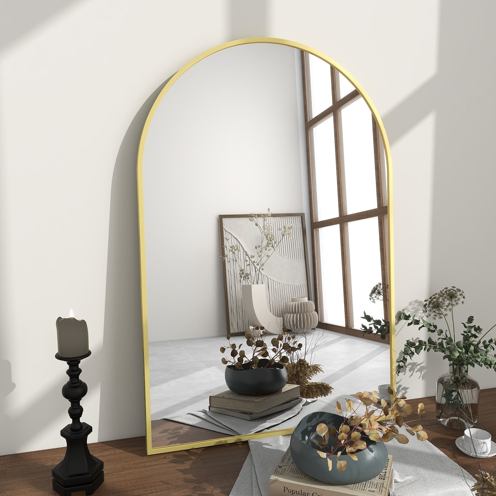 Miroir de salle de bain mural YVANLA Arch