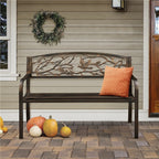 Banc de jardin Yaheetech en métal pour l'extérieur - N/A