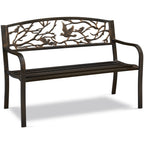 Banc de jardin Yaheetech en métal pour l'extérieur - N/A