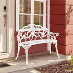 Banc de jardin en métal Yaheetech pour terrasse et parc - N/A