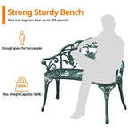 Banc de jardin en métal Yaheetech pour terrasse et parc - N/A