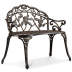 Banc de jardin en métal Yaheetech pour terrasse et parc - N/A