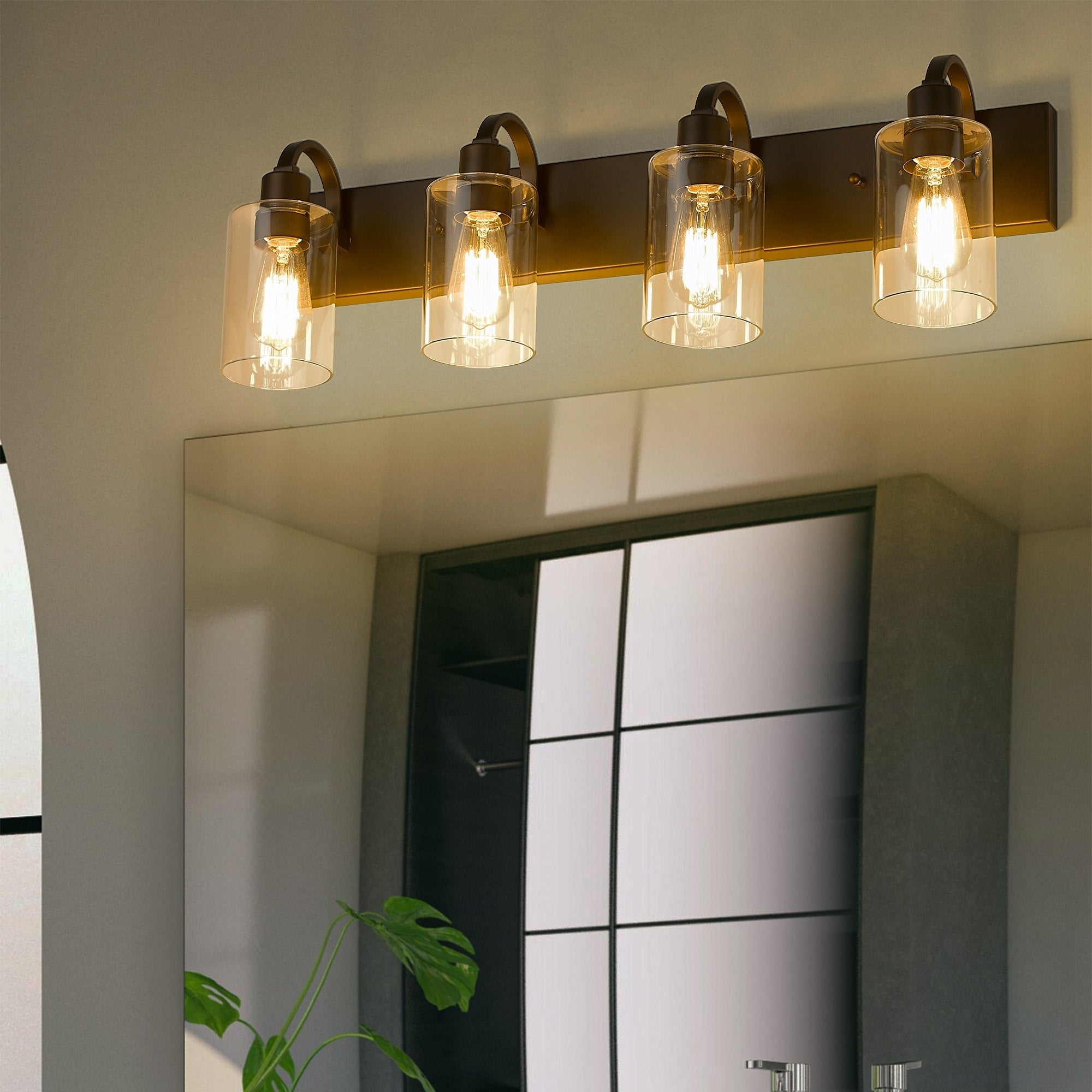 Luminaires de salle de bain - Applique murale style ferme