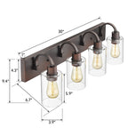Luminaires de salle de bain - Applique murale style ferme
