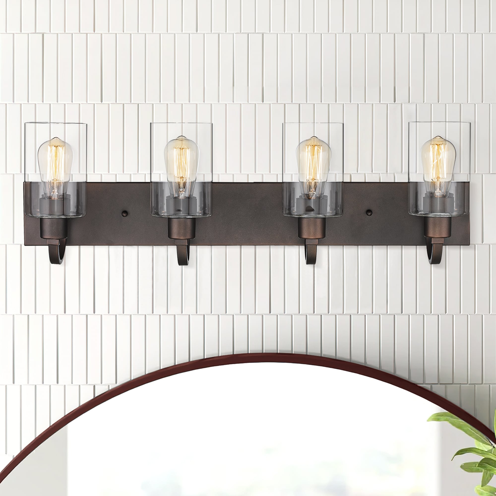 Luminaires de salle de bain - Applique murale style ferme