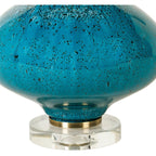 Lampe de table en verre peint Zayaan