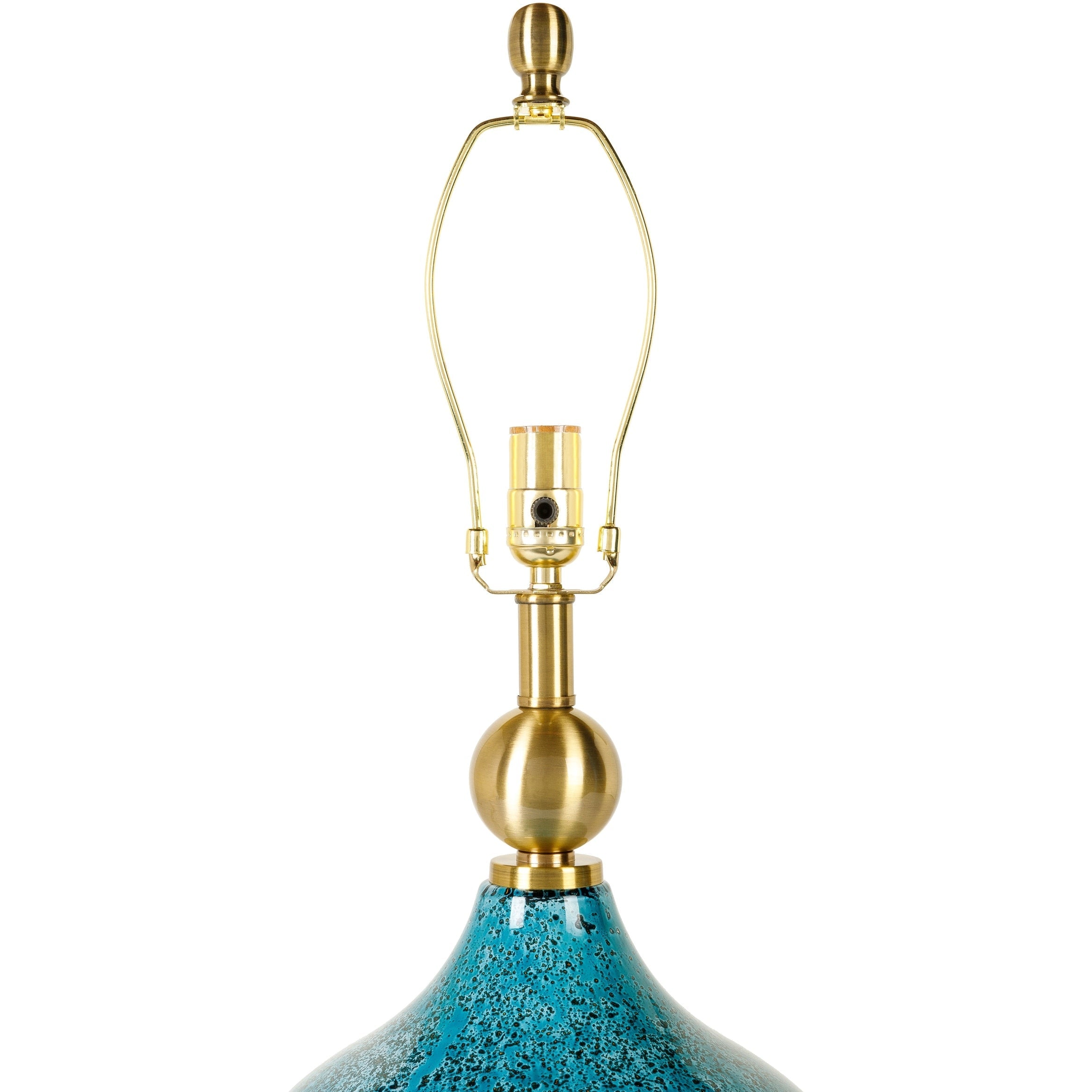 Lampe de table en verre peint Zayaan