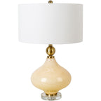 Lampe de table en verre peint Zayaan
