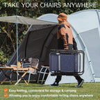 Chaise longue d'extérieur pliable à gravité zéro avec appui-tête, porte-gobelet et plateau amovible