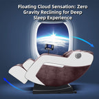 Fauteuil de massage à gravité zéro avec chauffage des hanches, massage des pieds et couverture complète par airbag