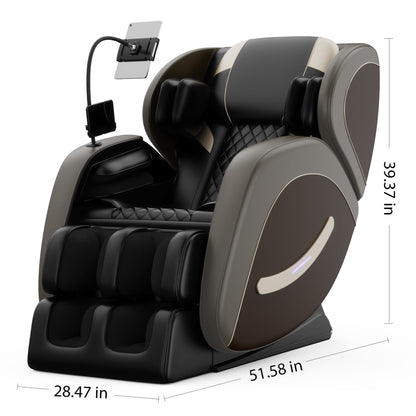 Fauteuil inclinable de massage à gravité zéro avec massage à air complet du corps et Bluetooth