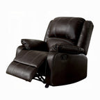 Fauteuil inclinable à bascule manuel Zuru Motion, similicuir marron moelleux