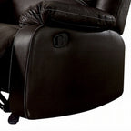 Fauteuil inclinable à bascule manuel Zuru Motion, similicuir marron moelleux