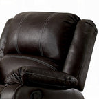 Fauteuil inclinable à bascule manuel Zuru Motion, similicuir marron moelleux