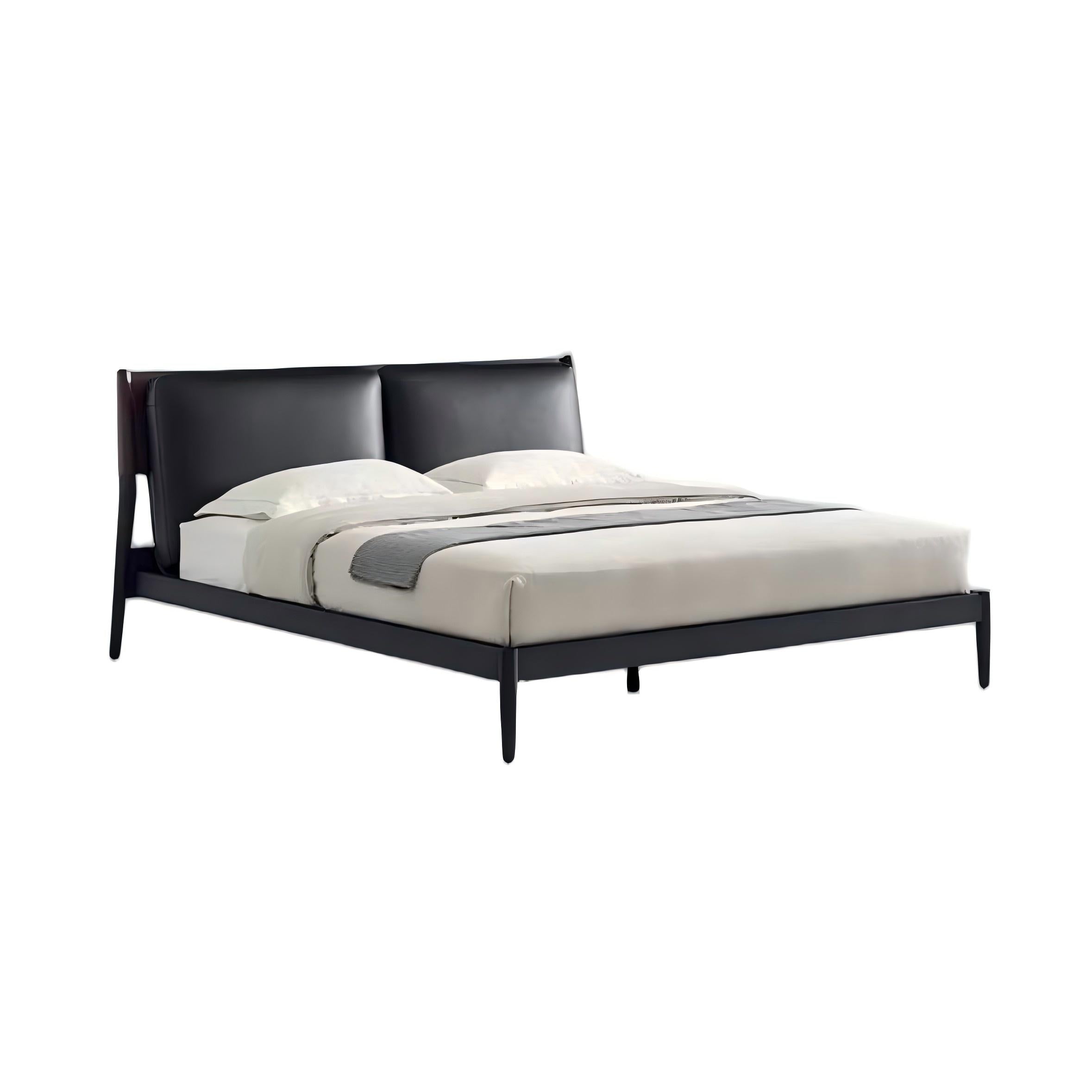 Truffle Cream Leather Bed