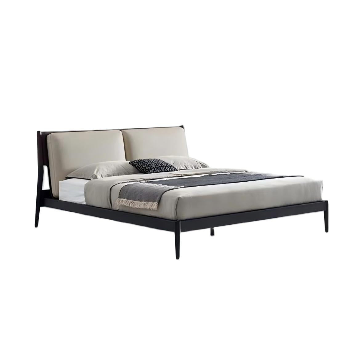 Truffle Cream Leather Bed