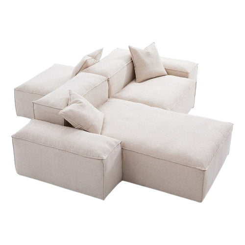Freedom Modular Khaki Double-Sided Sectional Sofa