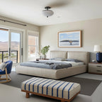 Pudding Leather Bed