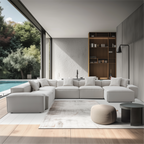 Canapé sectionnel en U gris Freedom Modular