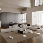 Canapé sectionnel en L Silver Moon Boucle